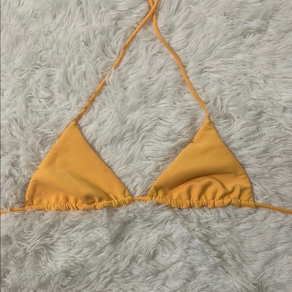 ARK SWIMWEAR Yellow Triangle Bikini Top